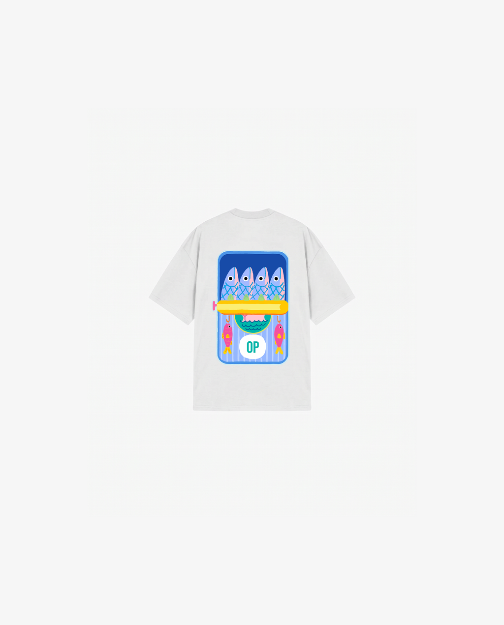 WHITE KIDS T-SHIRT FISHING CLUB