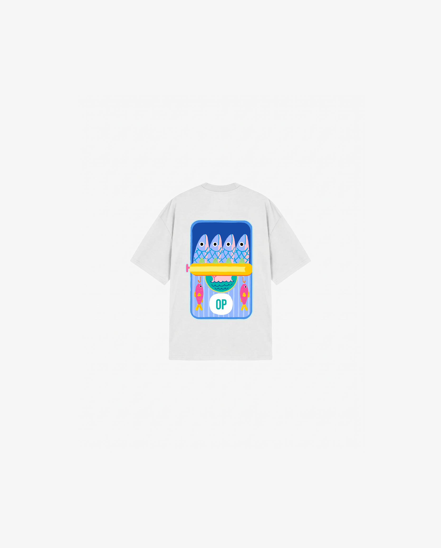WHITE KIDS T-SHIRT FISHING CLUB