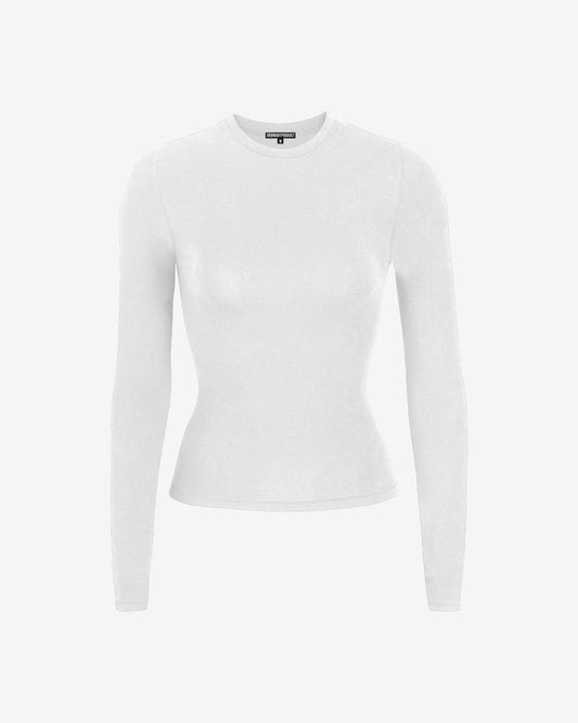 WHITE LONG SLEEVE TOP