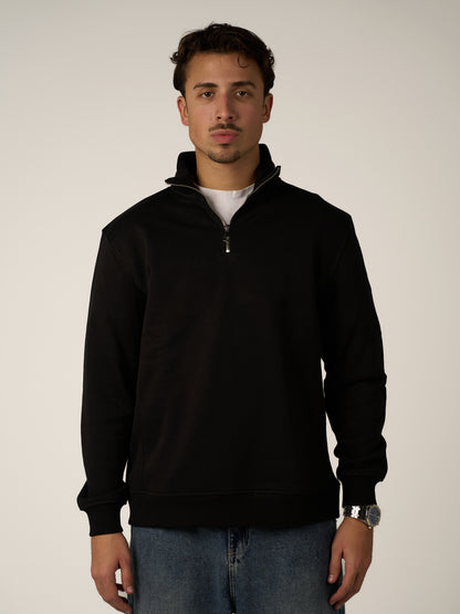 BLACK QUARTER ZIPPER