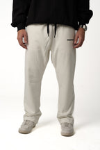 WHITE SWEATS WIDE LEG