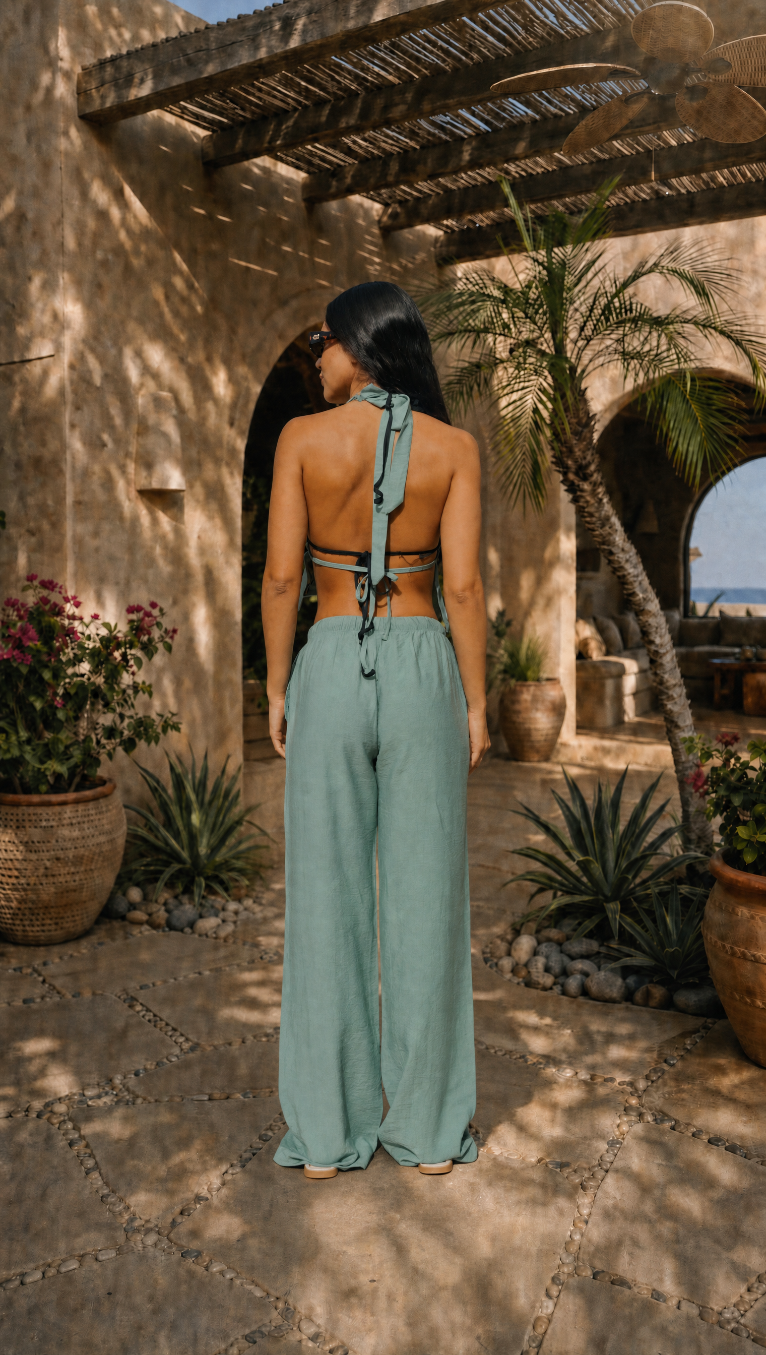 SAGE LINEN COVER UP