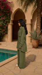 PALM LINEN LONG SLEEVE SHIRT