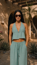 SAGE LINEN COVER UP