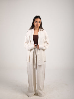 CREAM LINEN SHIRT