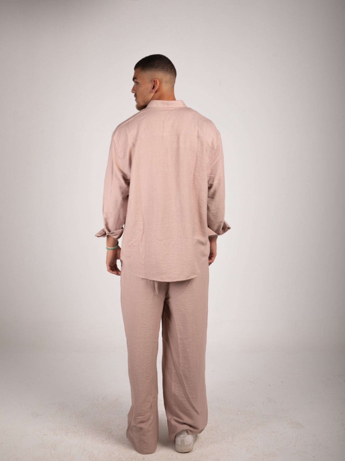 Pink Nude Linen Pants