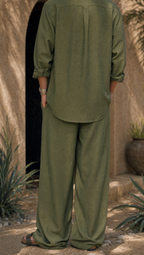 PALM LINEN OVERSIZED PANTS
