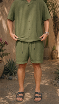 PALM LINEN SHORT