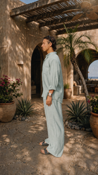 SAGE LINEN LONG SLEEVE SHIRT