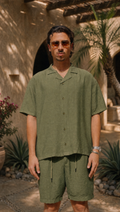 PALM LINEN SHORT SLEEVE SHIRT