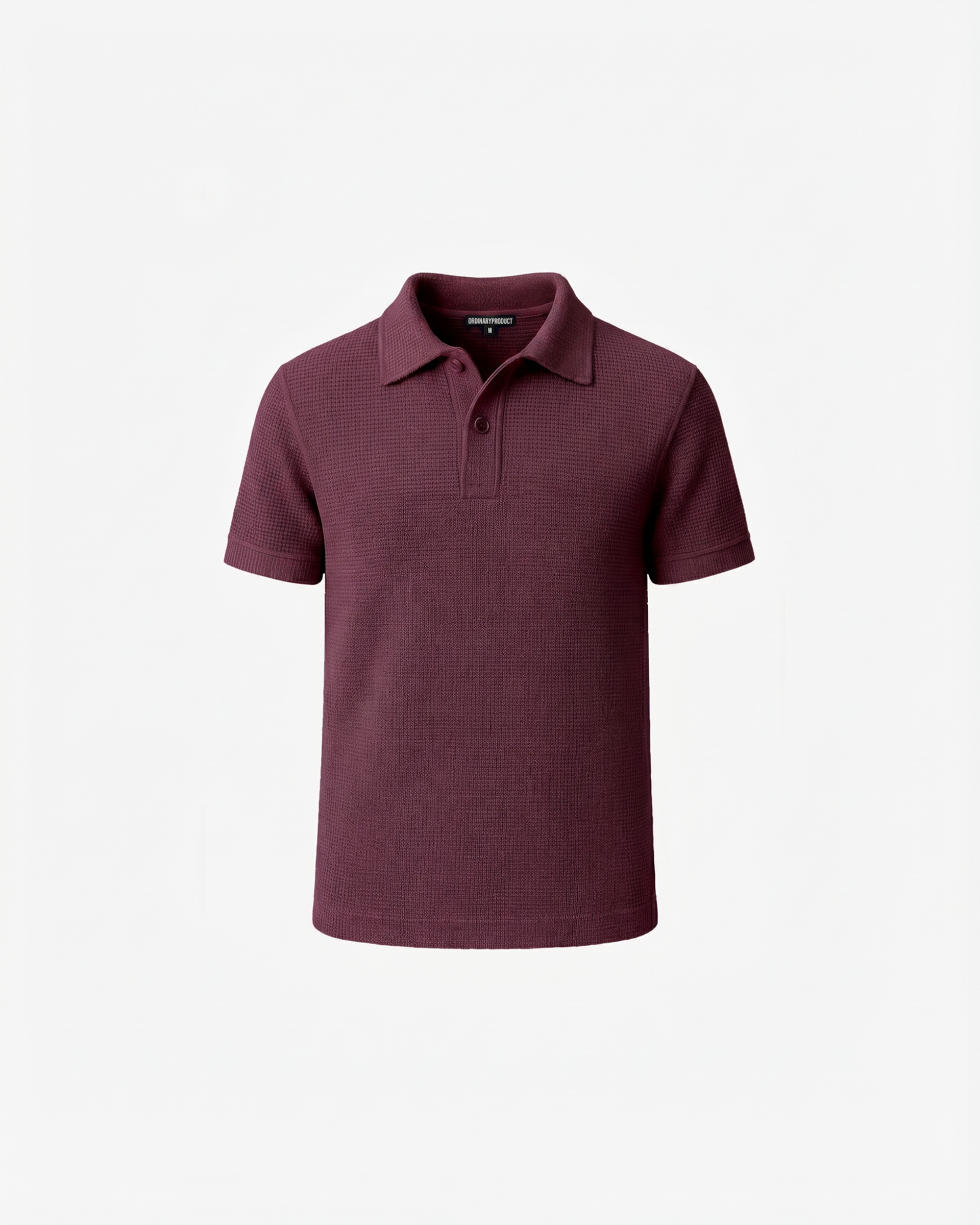 BURGUNDY CASUAL COLLAR